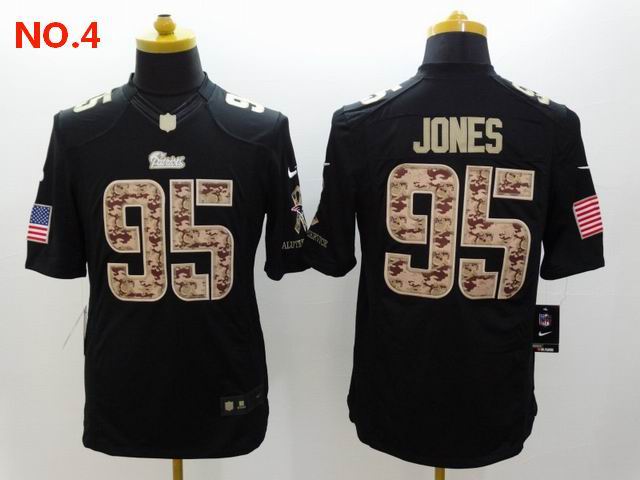 Men's New England Patriots #95 Chandler Jones Jersey NO.4;